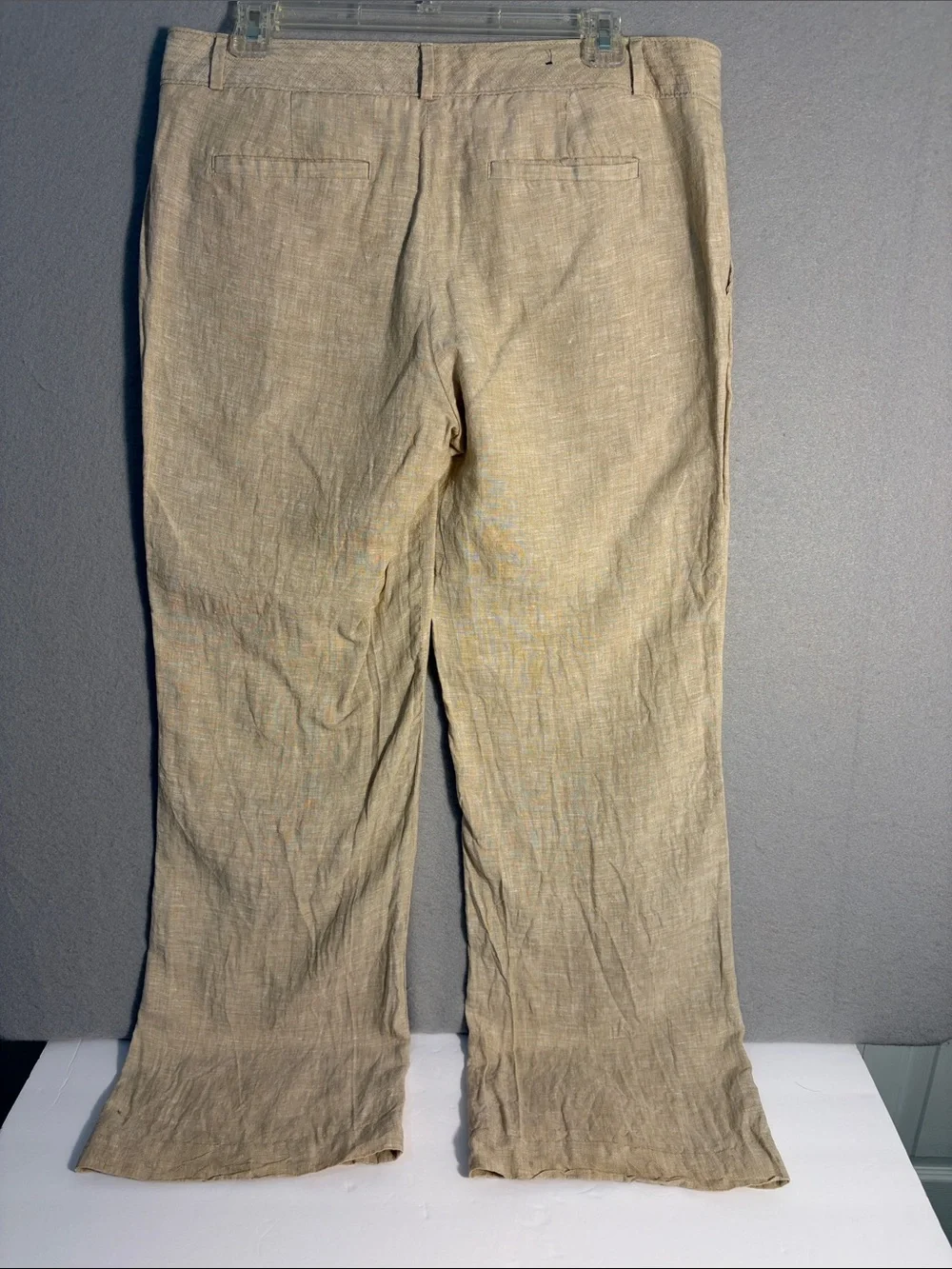 Banana Republic Women's Tan 100% Linen Trousers